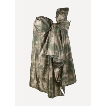 Dromader Tactical Poncho with Moss Taffeta Rip-Stop Waterproof Fabric-3
