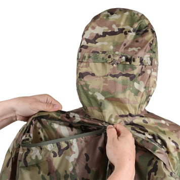 ドロマデール マルチパット リップストップ ポンチョ スプラブ製-3