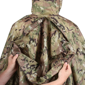 ドロマデール マルチパット リップストップ ポンチョ スプラブ製-4