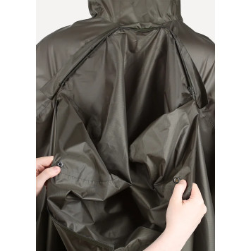 Olive Dromader Poncho-Tarp with Rip-Stop Technology-5