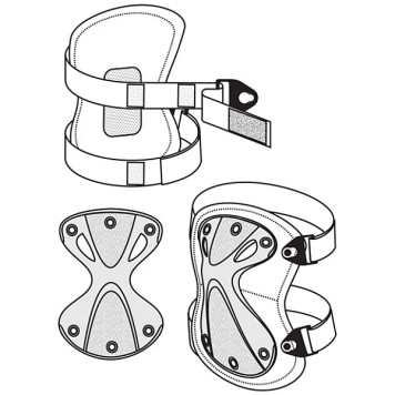 X-Form Black Knee Pads by Splav-3