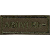 4th Positive Blood Type Velcro Patch - Silk Embroidery 4th Positive Blood Type Velcro Patch - Silk Embroidery