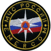 Patch MCHS Russia Emercom 85mm Silk Embroidery