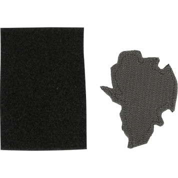 Embroidered Silk Pirate Girl Patch with Velcro-1