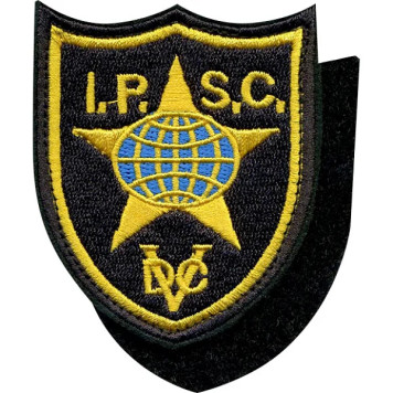 Patch with Velcro for the sleeve of the Russian Practical Shooting Federation embroidery silk