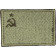 Soviet Flag Patch with Velcro - Field Embroidery Silk