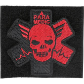 Paramedic Red Embroidered Patch with Velcro