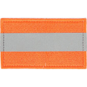 Reflective Red Silk Embroidered Friendly Enemy Velcro Arm Patch