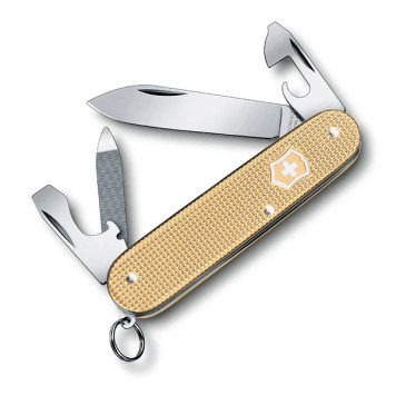 Victorinox Alox Cadet Couteau pliant 84mm 9 fonctions finition dorée