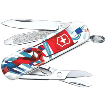 Victorinox Classic LE2020 Ski Race Taschenmesser 58mm 7-Funktionsblau/Design