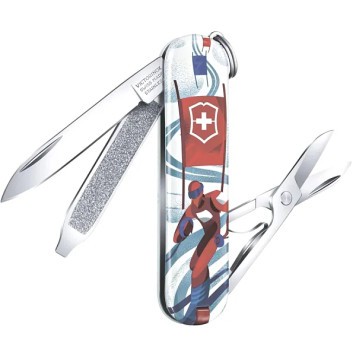 Victorinox Classic LE2020 Ski Race Taschenmesser 58mm 7-Funktionsblau/Design-1