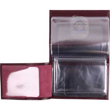 Police Service ID Cover with Metal Emblem Genuine Leather-3