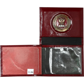Gosavtoinspektsia MVD Russia Leather Cover with Metal Emblem-2