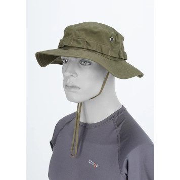 Tactical Panama Canvas Hat in Tobacco-1
