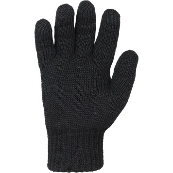 Black Knitted Military Gloves-1