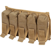 Horizontal 5-Round VOg-25 Grenade Pouch Coyote Brown Horizontal 5-Round VOg-25 Grenade Pouch Coyote Brown
