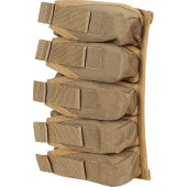 Vertical 5-Round VOg-25 Grenade Pouch Coyote Brown