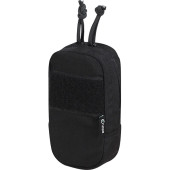 Tactical Electronics Pouch with Zipper - Black