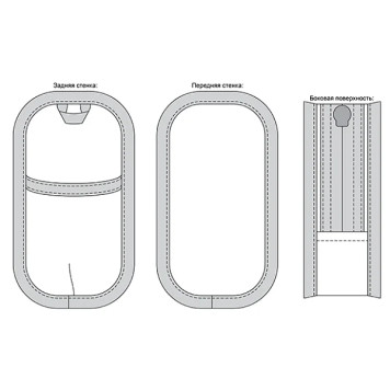 Tactical Electronics Pouch with Zipper - Black-2