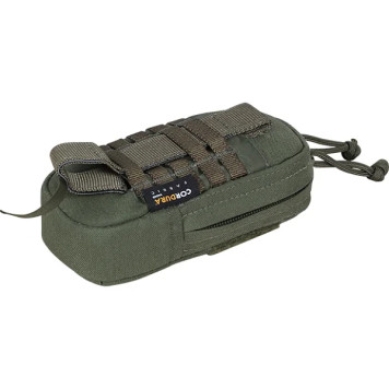 Tactical Olive Electronics Pouch with Zipper-2