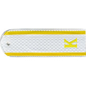 White Police Cadet Shoulder Boards with Letter K