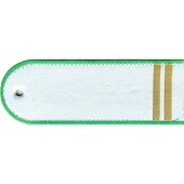 White Woven Rank Insignia with 2 Bars - Rospriradnadzor White Woven Rank Insignia with 2 Bars - Rospriradnadzor