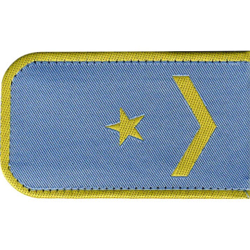 Railway Troops Shoulder Boards 1 Stripe 2 Stars Blue-2