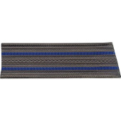 Gray Shoulder Boards with Incline for OV, 2 Blue Stripes