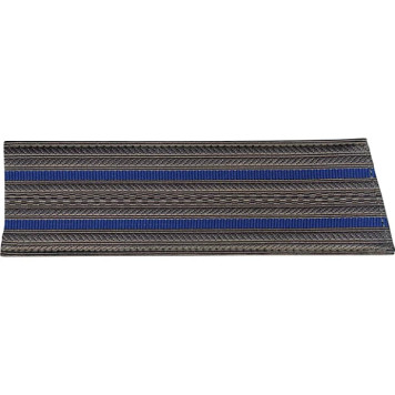 Gray Shoulder Boards with Incline for OV, 2 Blue Stripes