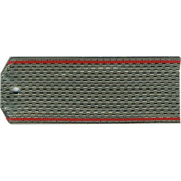 Red Rank Insignia for Shirt with Red Piping