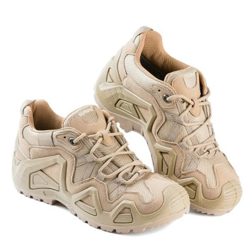 Beige Military-Grade Tactical Boots with Membrane-1