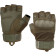 Gants tactiques demi-mains olive Rage Splav