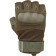 Gants tactiques demi-mains olive Rage Splav