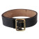 Black Leather Military Belt