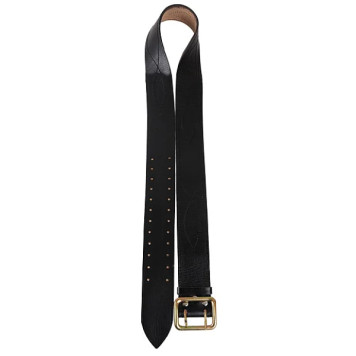 Black Leather Military Belt-1