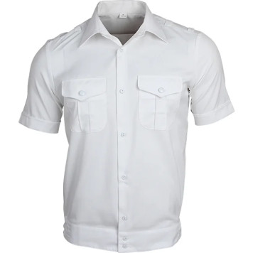 White Short-Sleeve Uniform Shirt
