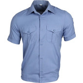 Blue Uniform Shirt with Short Sleeves Blue Uniform Shirt with Short Sleeves