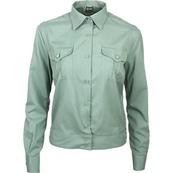 Women`s Military Uniform Shirt Long Sleeve Green