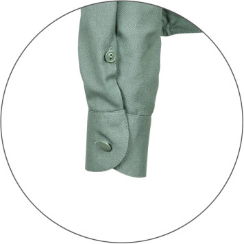 Women`s Military Uniform Shirt Long Sleeve Green-4