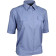 Women`s Blue Formal Shirt with Short Sleeves