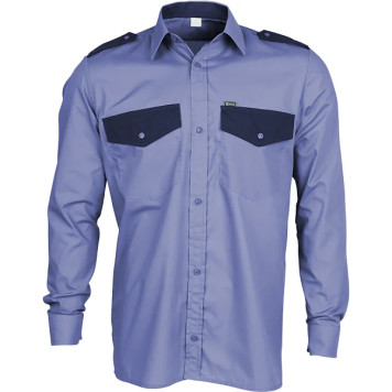 Guardian Long-Sleeve Security Shirt in Blue
