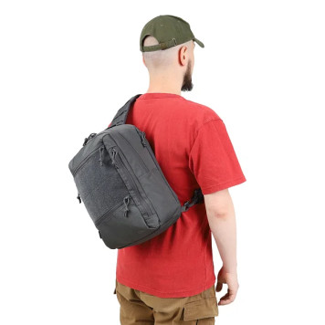 Tactical Single-Strap Backpack "Division" Grey-17