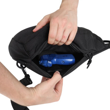 Tactical Single-Strap Backpack Spall Drop Black-13