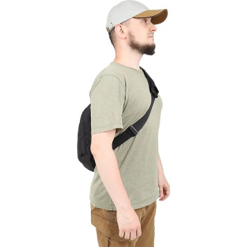 Tactical Single-Strap Backpack Spall Drop Black-17