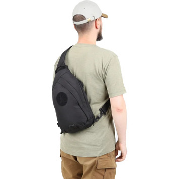 Tactical Single-Strap Backpack Spall Drop Black-18