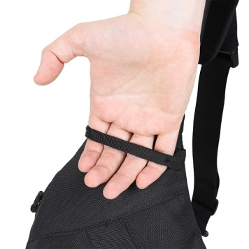 Tactical Single-Strap Backpack Spall Drop Black-7