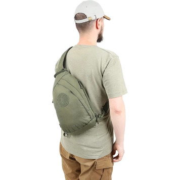 Tactical Single-Strap Backpack Spall Drop Olive-19