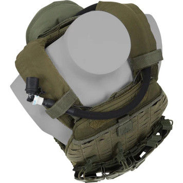 Removable Ridge Hydration Pocket in Olive-2