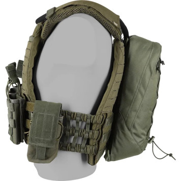 Removable Ridge Hydration Pocket in Olive-3