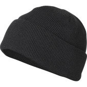 Black Fleece-Lined Knitted Hat by Splav Black Fleece-Lined Knitted Hat by Splav